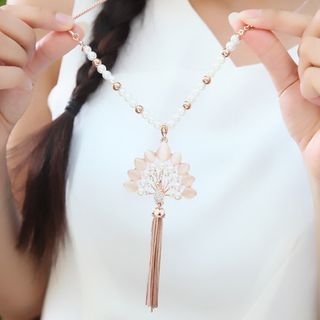 Dara Fringed Long Necklace