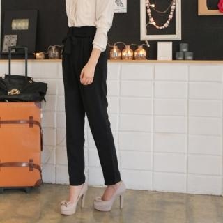 Elastic-Waist Dress Pants