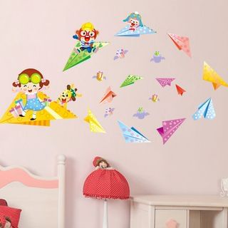 LESIGN Paper Airplane Wall Sticker
