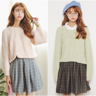 SUYISODA Cable Knit Sweater