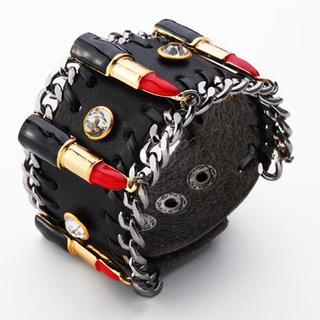 MIPENNA Red Lips Around you - Bracelet Black - One Size