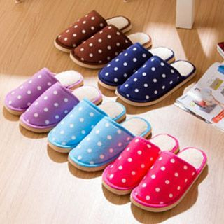 Home Simply Dotted Couple Slippers