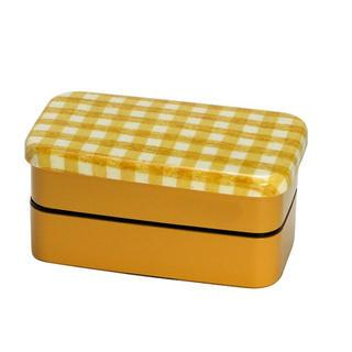 Hakoya Hakoya Nunobari 2 Layers Lunch Box S Hoccori Yellow