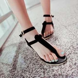 Pangmama Ankle-Strap Thong Sandals