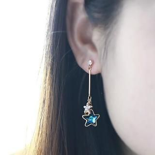 Love Generation Star Drop Earrings Gold - One Size