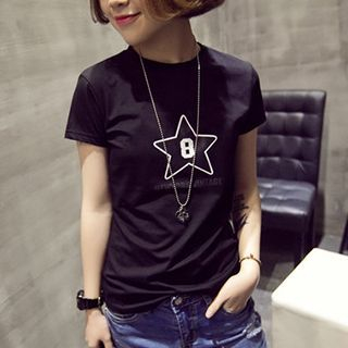 Eureka Short-Sleeve Star Print T-Shirt