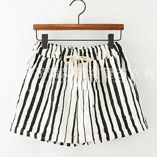 ninna nanna Striped Drawstring Shorts