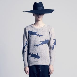 Kith&Kin Fish Printed Sweater