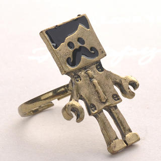 Fit-to-Kill Vintage Robot Ring - Copper Copper - One Size