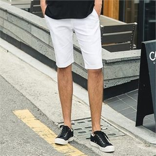 STYLEMAN Flat-Front Cotton Shorts