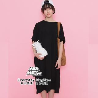 Heynew Dolman-Sleeve Long Knit Dress