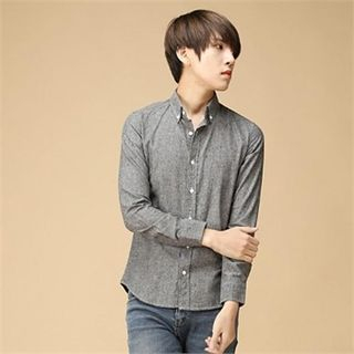 THE COVER Button-Down Fleece-Lined Shirt