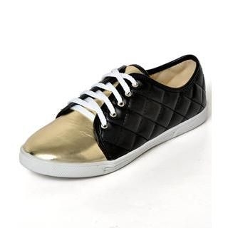 yeswalker Quilted Faux Leather Sneakers