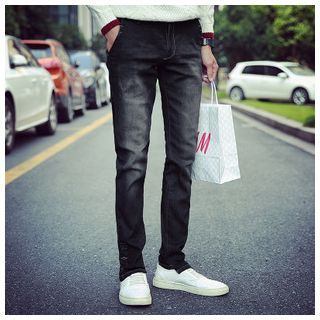 Danjieshi Washed Tapered Jeans