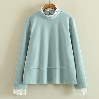 Storyland Lace-Trim Pullover