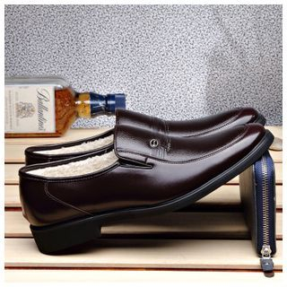 Fortuna Genuine-Leather Furry-Lined Dress Shoes