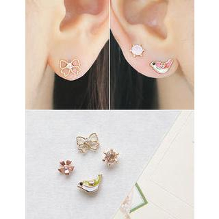 soo n soo Set of 4: Earrings