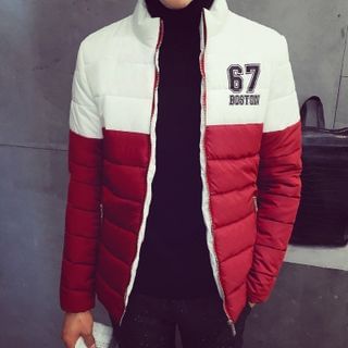 Bay Go Mall Lettering Padded Jacket