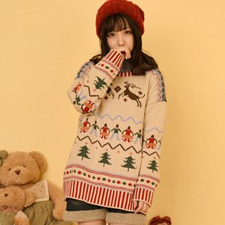 Moriville X'Mas Patterned Sweater