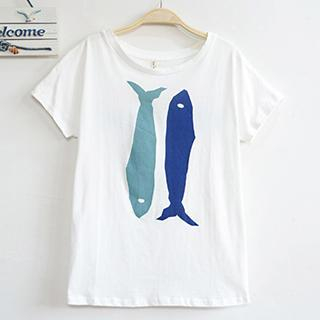 ninna nanna Fish Print T-Shirt