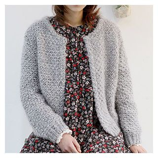 Sechuna Round-Neck Open-Front Cardigan
