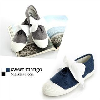 SWEET MANGO Wide-Strap Sneakers