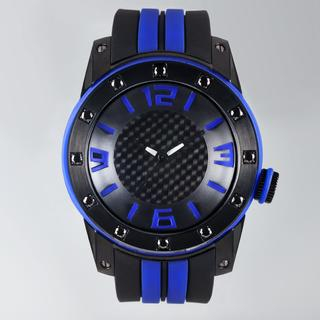 t. watch Stainless Steel Water Resistant Silicon Strap Watch Blue - One Size