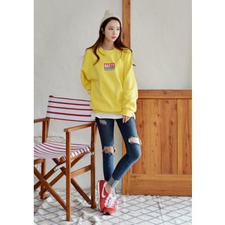 DEEPNY Colored Brushed-Fleece Sweatshirt