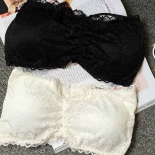 camikiss Cross Strap Back Lace Bandeau