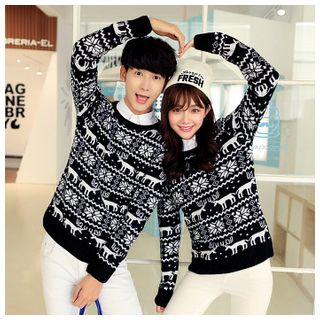 Simpair Couple Patterned Sweater