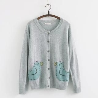 Moricode Appliqu  Cardigan