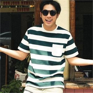 STYLEMAN Short-Sleeve Striped T-Shirt