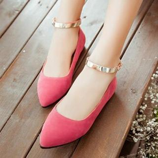 Tomma Ankle Strap Flats
