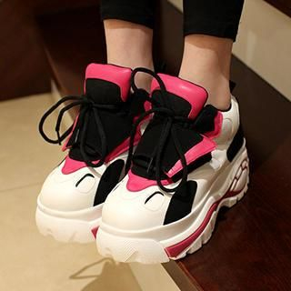 QiQi House Color-Block Platform Sneakers