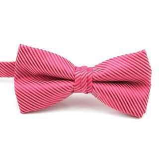 Xin Club Striped Bow Tie Red - One Size