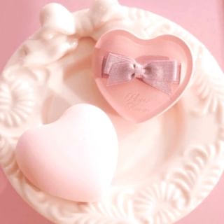 Flower Knows - Heart Shaped Marshmallow Powder Puff #Powder Puff - 1pcs