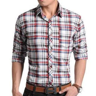 JIBOVILLE Long-Sleeve Plaid Shirt