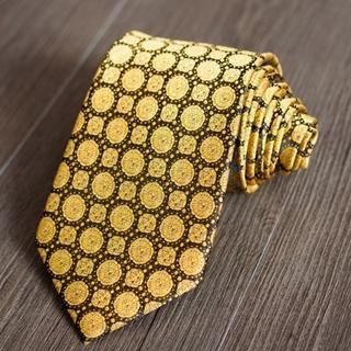 Xin Club Patterned Silk Neck Tie ZS68 - One Size