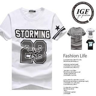 I Go Fashion Message Printed T-Shirt