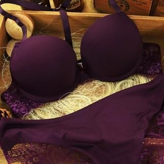 HYG Lingerie Set: Y-Strap Lace Panel Bra + Panties