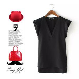 Ainvyi Sleeveless V-Neck Top