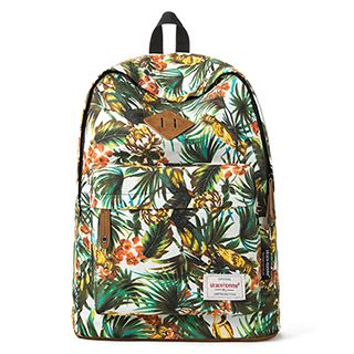 Mr.ace Homme Floral Canvas Backpack