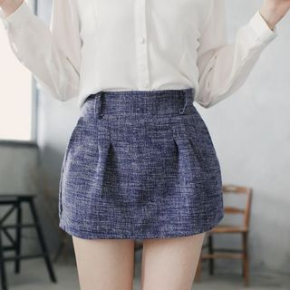 Tokyo Fashion Woolen Pleated Skirt