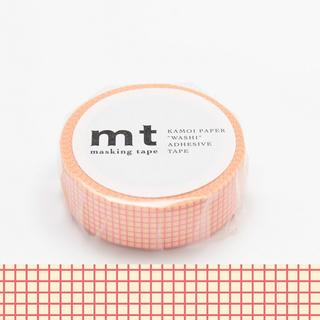 mt mt Masking Tape : mt 1P Grid Peach on Cream