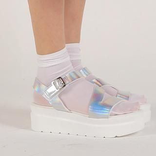 migunstyle Ankle-Strap Platform Sandals