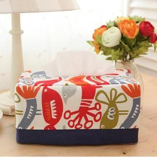 iswas Printed Tissue Box Cover