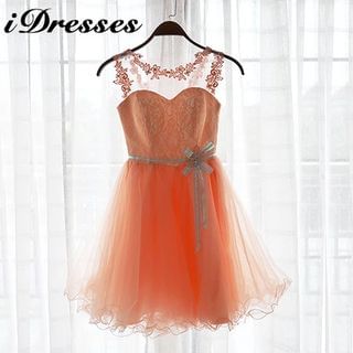idresses Sleeveless Lace Bridesmaid Dress