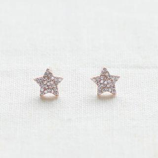 kitsch island Cubic Star Earrings