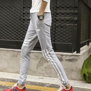 Chic Maison Striped Slim-Fit Sweatpants