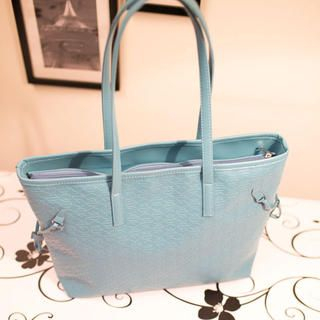 Faux-Leather Embossed Tote